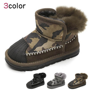 Снежные ботинки дети Mouton Boots Kids Boys Winter Boots Back Back Snow Snow туфли холодные защитные отверстия отверстия