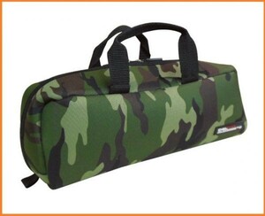 DBLTACT トレジャーボックス ツールバッグ DTQ-S-CA 迷彩 道具入れ 横長 バッグ 工具バッグ 両開き鞄 ファスナー 布製 軽い