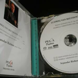 廃盤 SACD リヒテル ベートーヴェン ディアベッリ変奏曲 ピアノ ソナタ 31番 プラハ ライヴ Beethoven Diabelli Piano Sonata Richter LIVEの画像3