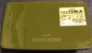 セリア Montagne アウトドア ミニテーブル モンターニュ カーキ