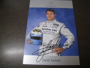 ★サインカード　David Saelens 2001 DTM メルセデスベンツ X564