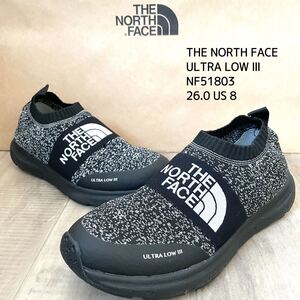 THE NORTH FACE ULTRA LOW 3 ザノースフェイス ウルトラロー3 メンズ スニーカー 黒 グレー 26.0