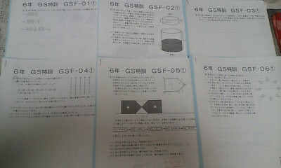 サピックス SAPIX*GS特訓*6年 小6*算数/雙葉 難関 対策プリント*全6回 完全版
