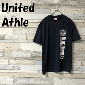 【人気】United Athle/ユナイテッドアスレ BLUE IMPULSE ロゴ入り 半袖 Tシャツ ブルーインパルス JASDF ネイビー サイズM/A1901