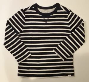 GAP baby ギャップ ベビー ロンT カットソー 長袖 105cm ボーダー ネイビーｘ白 ngymtko a201h0907