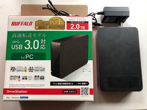 バッファロー 外付けハードディスク 2.0TB HD-LC2.0U3