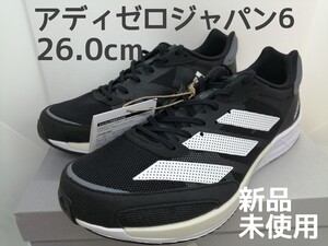 【新品・未使用】アディダス メンズ アディゼロジャパン6 26.0センチ 2E ランニングシューズ スニーカー adidas