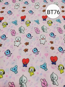 BTS BT21 TinyTAN タイニータン 生地 ハンドメイド ハギレ はぎれ 布