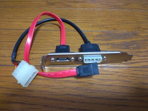SATA&電源 外出しブラケット