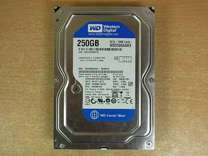 ◎H/730●ウェスタンデジタル☆Western Digital☆3.5インチHDD(ハードディスク)☆250GB SATA600 7200rpm☆WD2500AAKX☆中古品