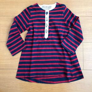 【90cm】ボーダーワンピース