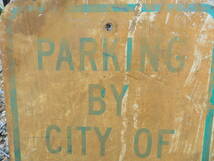 80’ 90’ PARKING ロードサイン ストリートサイン ヴィンテージ アメリカ 看板 道路標識 ガレージ （811） _画像6