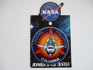 【送料無料】NASAスペースシャトル『STS-3』コロンビア号COLUMBIA刺繍ワッペン/パッチUSアップリケ宇宙飛行士ロケットJAXA宇宙船 U3