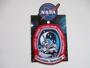 【送料無料】NASAスペースシャトル『Columbia Spacelab1』スペースラブ刺繍ワッペン/パッチUSA宇宙飛行士ロケットJAXAビンテージ U3