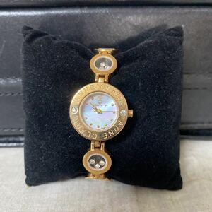 2158☆ ANNE CLARK アンネクラーク 小物 時計 腕時計 WATER　RESISTANT レディース ゴールドカラー