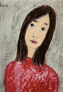 Art hand Auction Artist Hiro C I'm only interested in love, Artwork, Painting, Pastel drawing, Crayon drawing