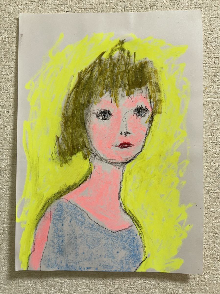 Artist Hiro C Memory of Fire, Artwork, Painting, Pastel drawing, Crayon drawing