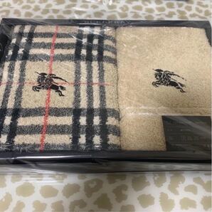 バーバリー フェイスタオル BURBERRY バーバリフェイスタオル2枚セット 新品未使用