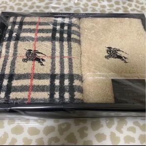 バーバリー BURBERRY フェイスタオル 2枚セット 箱付き お祝い プレゼントに