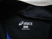 Sサイズ 使用少なめ きれい asics A77 長袖 Tシャツ ジップアップ ロングスリーブ トレーニング アシックス XA701K 5390円 ロンT 長T_画像3