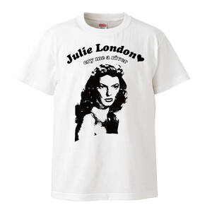 【Lサイズ Tシャツ】Julie London ジュリー・ロンドン JAZZ ジャズ ボーカル 50s LP CD レコード 