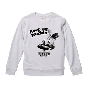 【XSサイズ】レコード スウェット ロバートクラム robert crum レコード針 ロックンロール 50s 60s 70s アメリカ カートリッジ Tシャツ