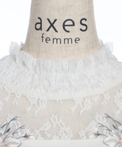 464◇刺繍入りプルオーバー 白 ホワイト axes femme アクシーズ ファム CI21X10 五分丈_画像5