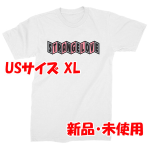 未使用新品 XL STRANGELOVE SKATEBOARDS CineLogo BDSM T-Shirt White Tシャツ白ストレンジラブスケートボード NIKESBDUNKコラボブランド