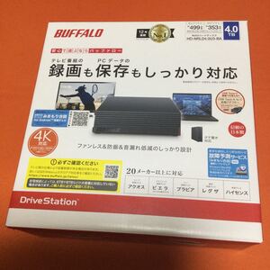 新品 バッファロー 外付けハードディスク 4TB HD-NRLD4.0U3-BA BUFFALO テレビ録画