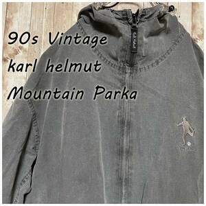 *90s Vintage Karl Helmut mountain parka embroidery 