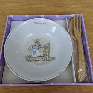 サラダボール 深皿 うさぎ 新品 送料無料