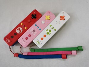 Wiiリモコンプラス マリオシリーズ3本セット(マリオ,ピーチ,ヨッシー)