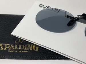 スポルディング CLIP ON サングラス ★ 偏光 ライトスモーク ★ オーバル型