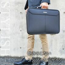 ソフトアタッシュケース ブリーフケース ビジネスバッグ 日本製 豊岡製鞄 メンズ A4ファイル 2室 通勤 出張 21231 ジェイシーハミルトン_画像3