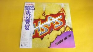 【LP】ヘイガー,ショーン,アーロンソン,シュリーヴ/炎の饗宴 帯・ポスター付良好 28AP2825