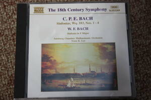 C.P.E.バッハ:シンフォニア集Wq.183～第1番/第2番/第3番/第4番/W.F.バッハ:ヘ長調/ヨーン・K.リー:指揮/ザルツブルク室内管弦楽団/naxos/CD