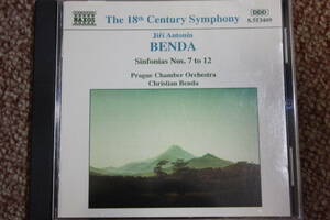 J.A.ベンダ:シンフォニア第7番/第8番/第9番/第10番/第11番/第12番/クリスティアン・ベンダ:指揮/プラハ室内管弦楽団/naxos/CD