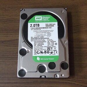 Westren Digital Caviar Green WD20EADS 2TB HDD ジャンクの画像1