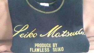 ↓値下中!送料込【値下可能】松田聖子フローレスセイコ前【Seiko Matsuda by FLAWLESS SEIKO】トレーナー黒ゴールド刺繍♪新品未使用美品♪