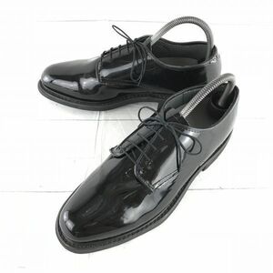 USA made * cap s* service shoes / plain tu[25.5 degree / black ] Goodyear made law / Vibram sole / enamel processing *G-109