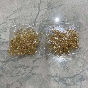 ハンドメイド ピアスパーツ カン付き ゴールド