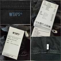 WTAPS ダブルタップス　20AW ブラックデニム　フード　ジャケット　中綿　パーカー　04 XL_画像7