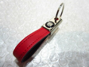 [Spiral] Jaguar strap type * leather key holder / red ( red ) new goods /JAGUAR/XE/XF/XJ/F type /Fpe chair /Epe chair /
