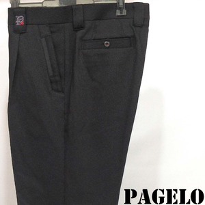 ★PAGELO★SALE タック付きスラックス【黒W95㎝】秋冬モデル 15510427 パジェロ