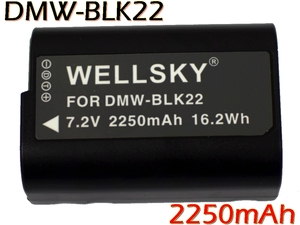 DMW-BLK22 互換バッテリー 純正 充電器で充電可能 残量表示可能 純正品と同じよう使用可能 パナソニック DC-S5 DC-GH5M2 DC-GH6 DMW-BGS5