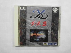 PC21-002 NEC PCエンジン CD-ROM ロム イース 3 アクション RPG 日本ファルコム 人気 シリーズ レトロ ゲーム ソフト ケース割れあり