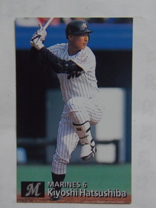  Calbee base Ball Card 1997 No.19 the first lawn grass Kiyoshi Chiba Lotte Marines 