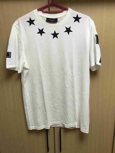 正規 10SS Givenchy ジバンシィ ジバンシー スター 星 ラウンドネック Tシャツ CUBAN FIT キューバンフィット 白 S ■品番 10S 7083 651