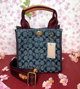 COACH コーチ ハンドバッグ フィールドトートバック 新作 新品 デニム