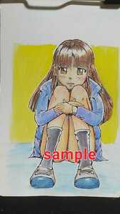 Art hand Auction hand drawn illustration girl, comics, anime goods, hand drawn illustration